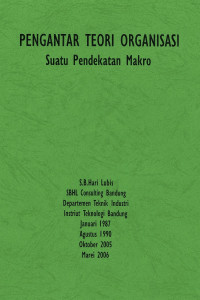 Image of Pengantar Teori Organisasi: Suatu Pendekatan Makro